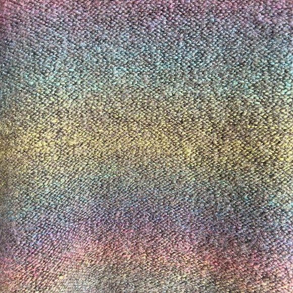 Wool-blend Turtleneck Sweater Ombré Rainbow Sunset Stripes Women's Small - Picture 8 of 10